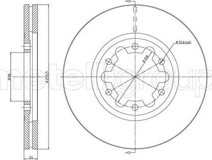 Cifam 800-1190 - Спирачен диск vvparts.bg