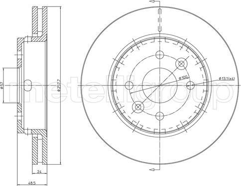 Cifam 800-1164C - Спирачен диск vvparts.bg