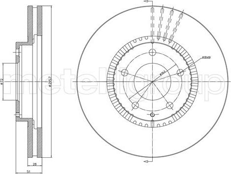 Cifam 800-1163C - Спирачен диск vvparts.bg