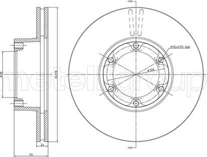 Cifam 800-116 - Спирачен диск vvparts.bg