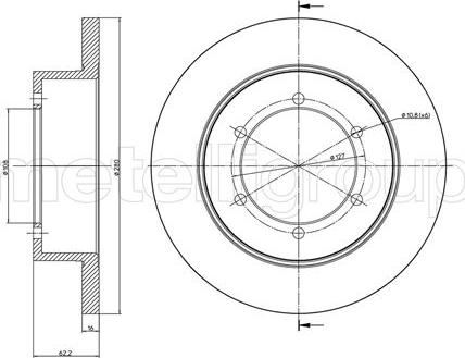 Cifam 800-1109C - Спирачен диск vvparts.bg