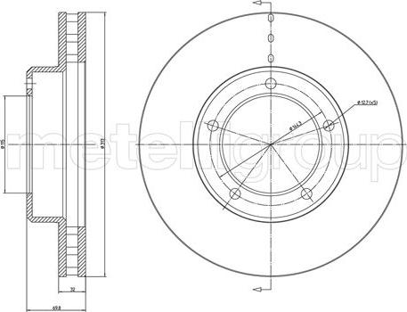 Cifam 800-1100C - Спирачен диск vvparts.bg