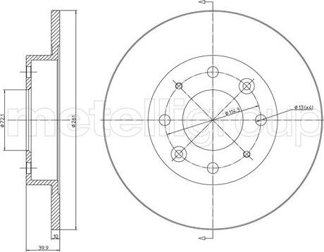 Cifam 800-1111C - Спирачен диск vvparts.bg