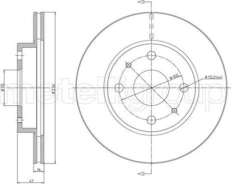 Cifam 800-1138C - Спирачен диск vvparts.bg