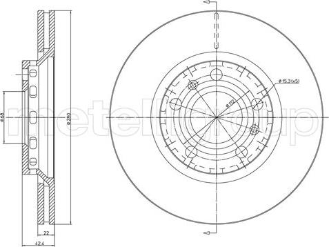 Cifam 800-1126C - Спирачен диск vvparts.bg