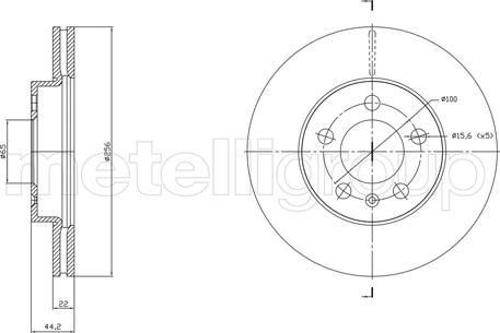 Cifam 800-1843C - Спирачен диск vvparts.bg