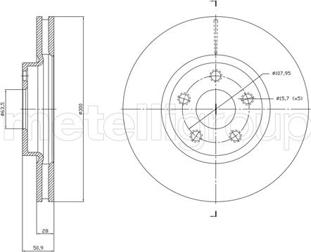 Cifam 800-1834C - Спирачен диск vvparts.bg