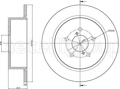 Cifam 800-1397C - Спирачен диск vvparts.bg