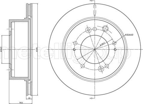 Cifam 800-1344C - Спирачен диск vvparts.bg