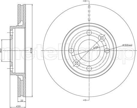 Cifam 800-1342C - Спирачен диск vvparts.bg