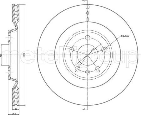 Cifam 800-1315C - Спирачен диск vvparts.bg