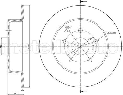 A.B.S. 8B64611 - Спирачен диск vvparts.bg