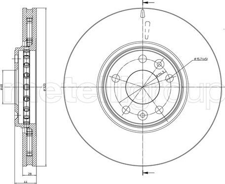 Cifam 800-1334C - Спирачен диск vvparts.bg