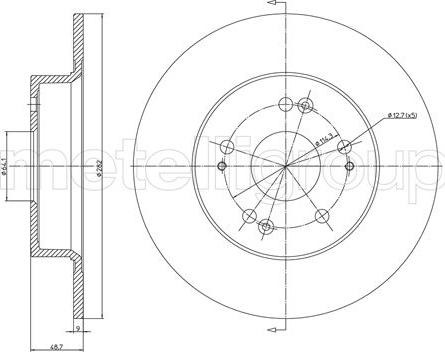 Cifam 800-1330C - Спирачен диск vvparts.bg