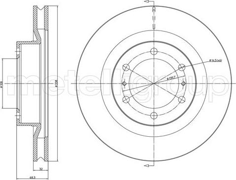 Cifam 800-1298C - Спирачен диск vvparts.bg