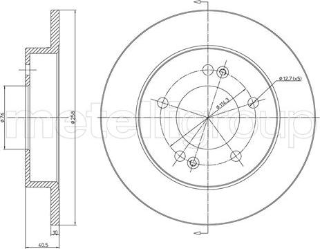 Cifam 800-1284C - Спирачен диск vvparts.bg