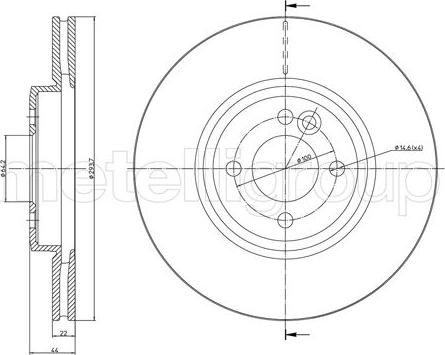 Cifam 800-1234C - Спирачен диск vvparts.bg