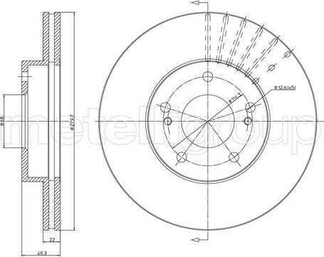 Cifam 800-1743C - Спирачен диск vvparts.bg