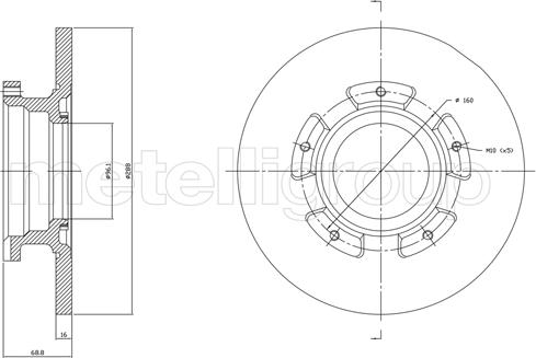 Cifam 800-1753C - Спирачен диск vvparts.bg