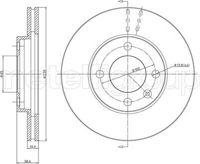 Cifam 800-170 - Спирачен диск vvparts.bg