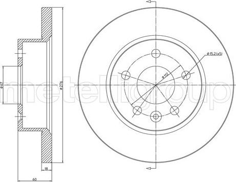 Cifam 800-1719C - Спирачен диск vvparts.bg