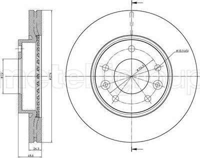 Cifam 800-891C - Спирачен диск vvparts.bg