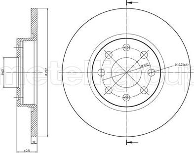 Cifam 800-858C - Спирачен диск vvparts.bg