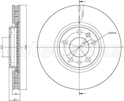 Cifam 800-861C - Спирачен диск vvparts.bg