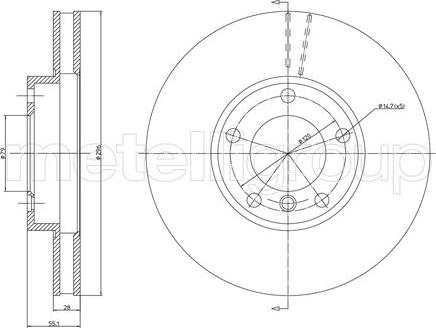 Cifam 800-808 - Спирачен диск vvparts.bg