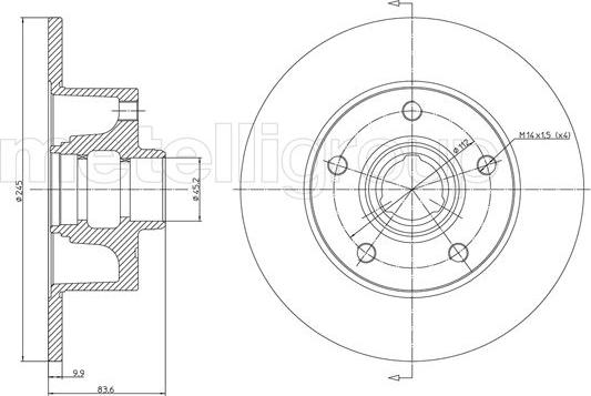 Cifam 800-394 - Спирачен диск vvparts.bg