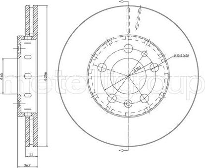 Cifam 800-390C - Спирачен диск vvparts.bg