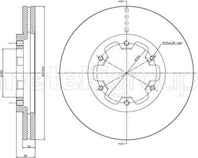 Cifam 800-349 - Спирачен диск vvparts.bg