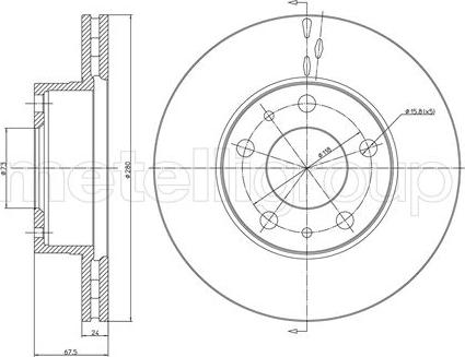 Cifam 800-340 - Спирачен диск vvparts.bg