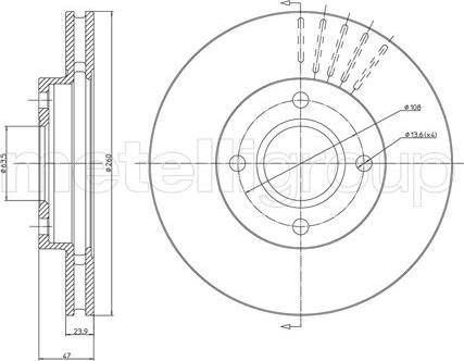 Cifam 800-316 - Спирачен диск vvparts.bg