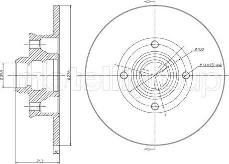 Cifam 800-312 - Спирачен диск vvparts.bg