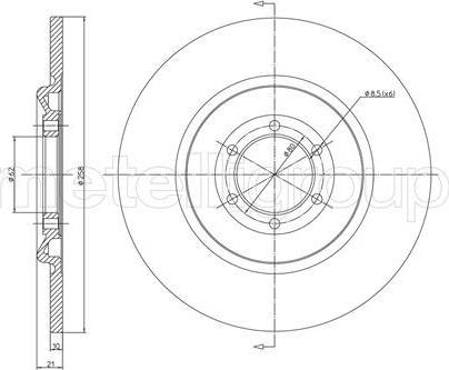 Cifam 800-325 - Спирачен диск vvparts.bg