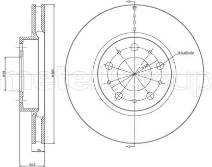 Cifam 800-375C - Спирачен диск vvparts.bg