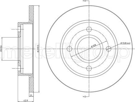 Cifam 800-377 - Спирачен диск vvparts.bg