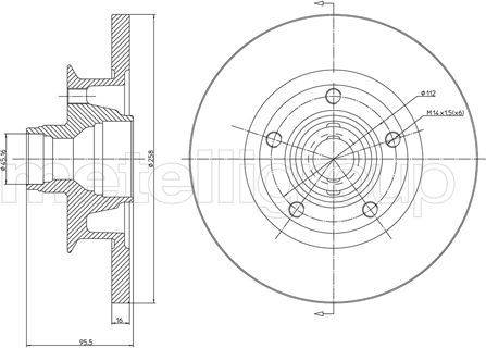 Cifam 800-292 - Спирачен диск vvparts.bg