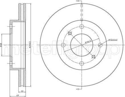 Cifam 800-249C - Спирачен диск vvparts.bg