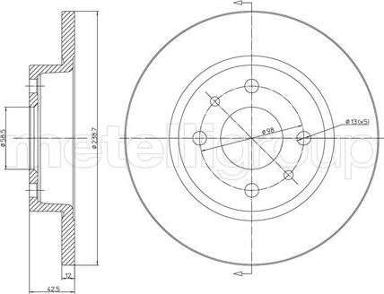 Cifam 800-205 - Спирачен диск vvparts.bg