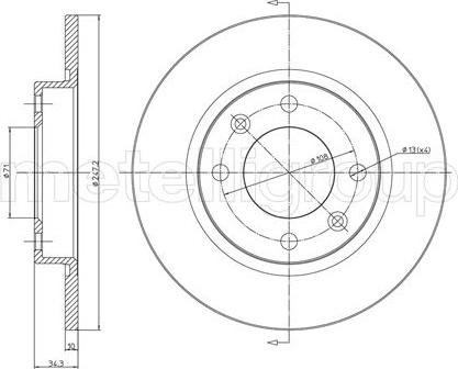 Rotinger RT 1272 T6 - Спирачен диск vvparts.bg