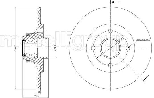 Cifam 800-236 - Спирачен диск vvparts.bg