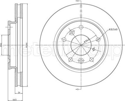 Cifam 800-274 - Спирачен диск vvparts.bg