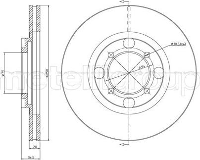 Cifam 800-272 - Спирачен диск vvparts.bg