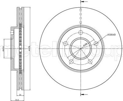 Cifam 800-760C - Спирачен диск vvparts.bg