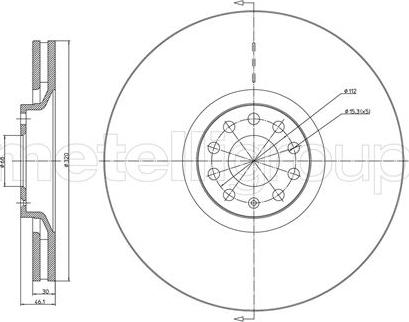 Cifam 800-705C - Спирачен диск vvparts.bg