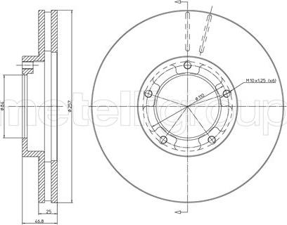 Cifam 800-716 - Спирачен диск vvparts.bg