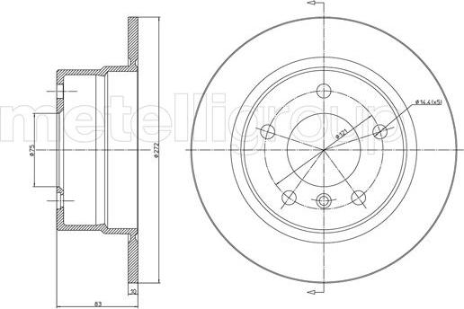 Cifam 800-783C - Спирачен диск vvparts.bg