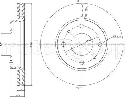 Cifam 800-787 - Спирачен диск vvparts.bg